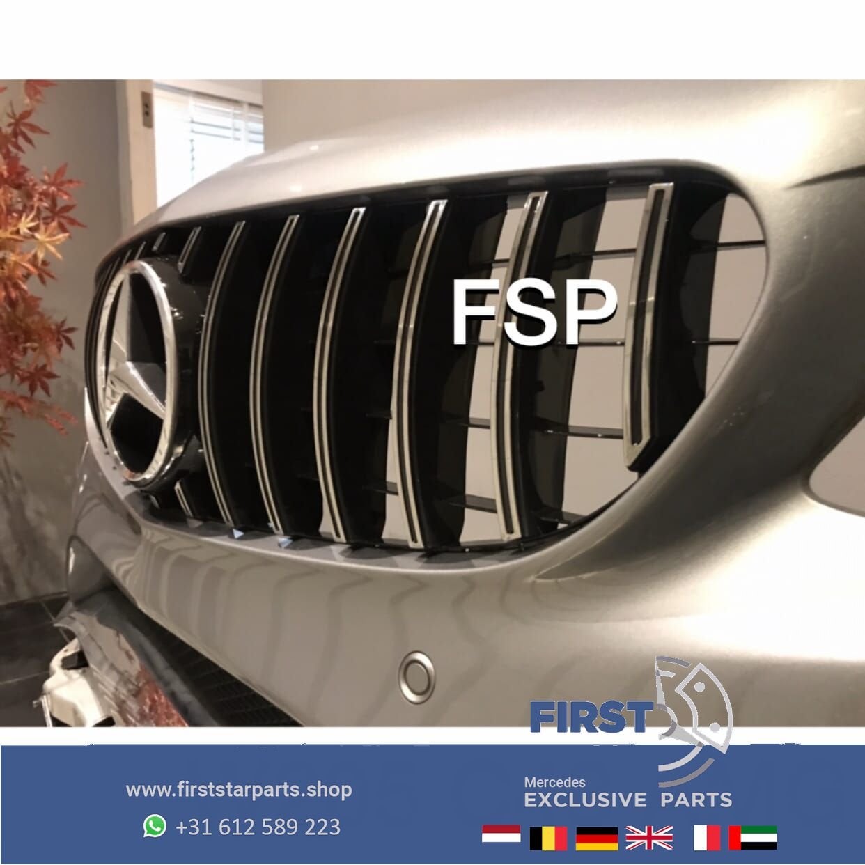 W205 AMG GT VOORBUMPER COMPLEET Mercedes C Klasse 2014-2021, Utilisé, -, Avant, -