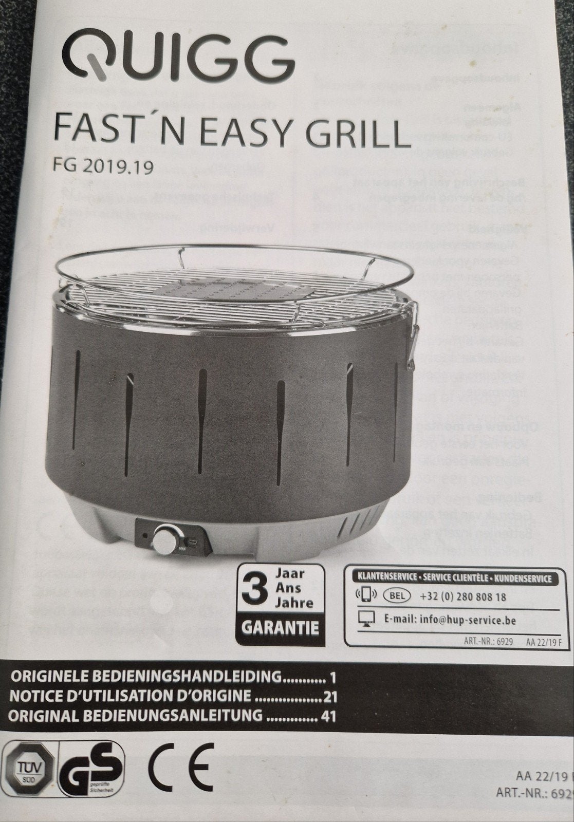 Nieuwe tafelbarbeque, Jardin & Terrasse, Enlèvement