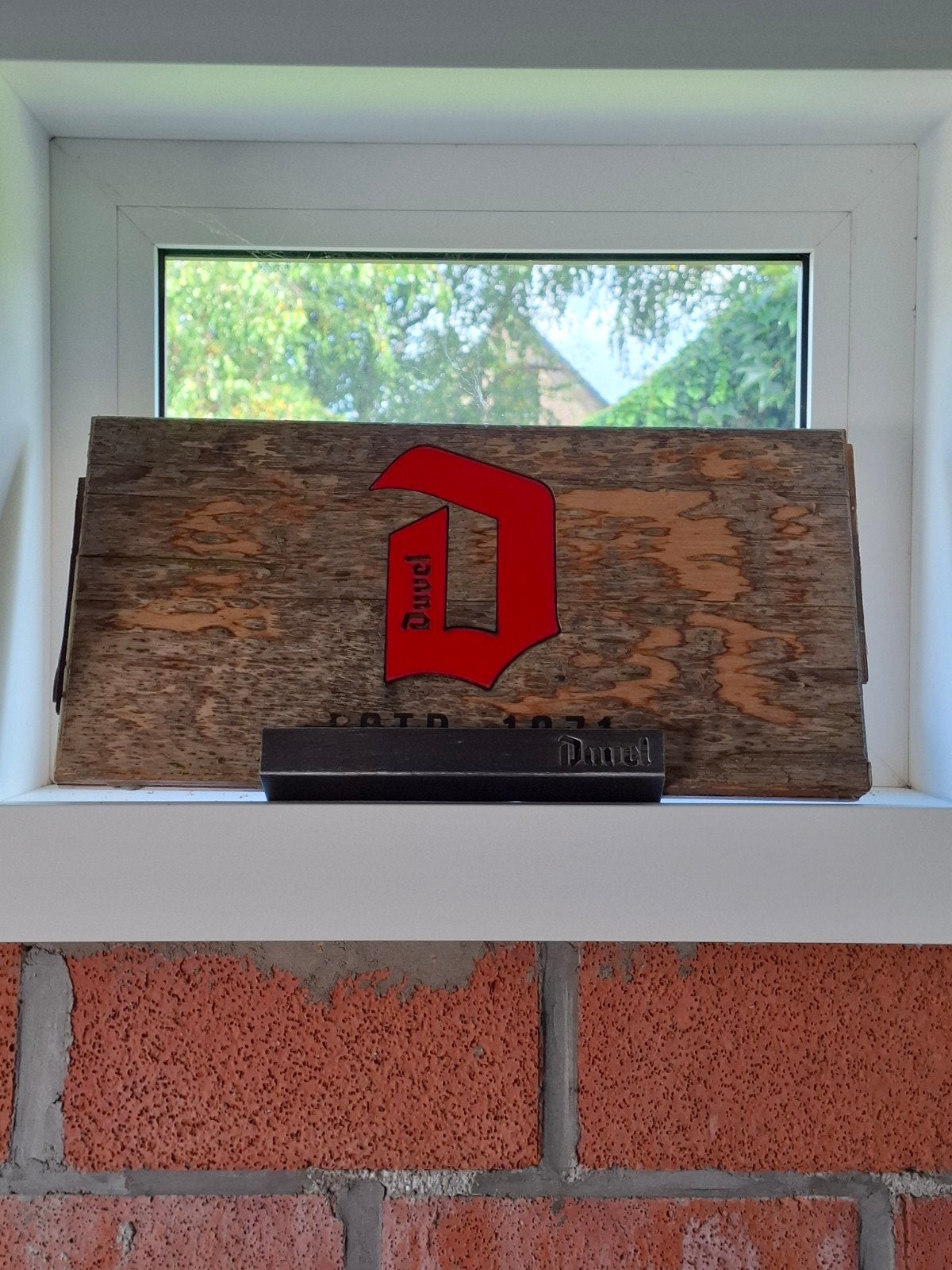 decoratief bord duvel, Ophalen, Gebruikt, Reclamebord, Plaat of Schild, Duvel