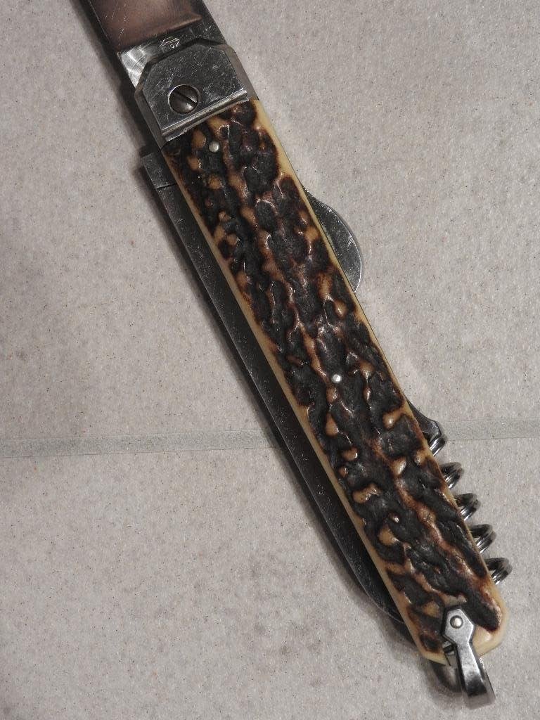 1950 oud JACHTMES Hermès Paris hert hoorn in goede toestand, Ophalen of Verzenden, Overige soorten, Mes of Dolk