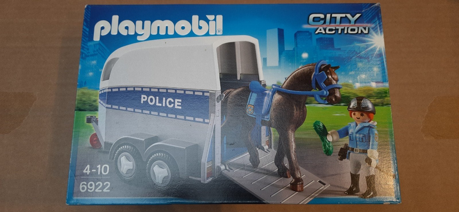 Playmobil City Action 6922 - bereden politie met trailer, Enfants & Bébés, Enlèvement ou Envoi, Kit complet, Utilisé, Véhicule