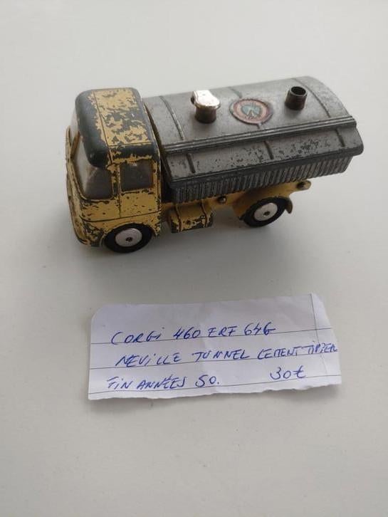 Corgi 460 ERF. 64 G Neville tunnel ciment - années fin 1950, Hobby & Loisirs créatifs, Modélisme | Voitures & Véhicules, Enlèvement ou Envoi