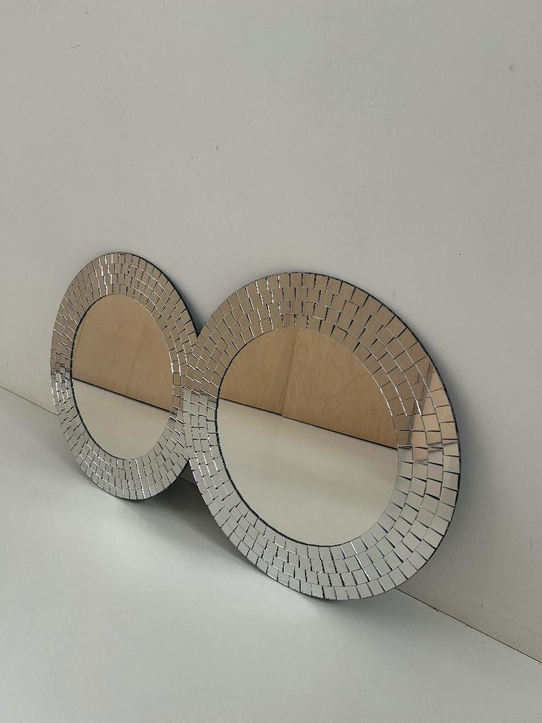 Spiegels IKEA, Huis en Inrichting, Ophalen, Minder dan 50 cm, Rond, Zo goed als nieuw