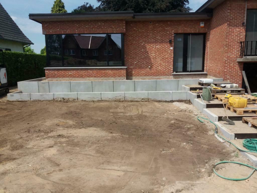 grondwerken - tuinwerken zwembaden, keerwanden, parkings, Diensten en Vakmensen, Nieuwbouw of Opbouw