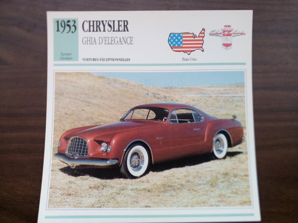 Chrysler - Fiches Edito Service période construction 1953-93, Enlèvement ou Envoi, Comme neuf, Voitures
