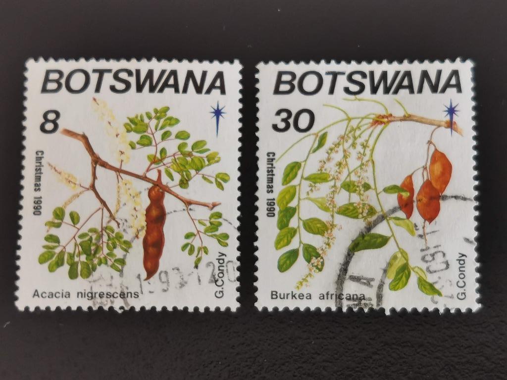 Botswana 1990 - Noël - fleurs, Enlèvement ou Envoi, Autres pays, Affranchi