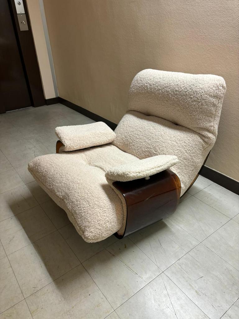Michel Ducaroy 1970 Marsala Roset Line fauteuil, Ophalen of Verzenden, Zo goed als nieuw