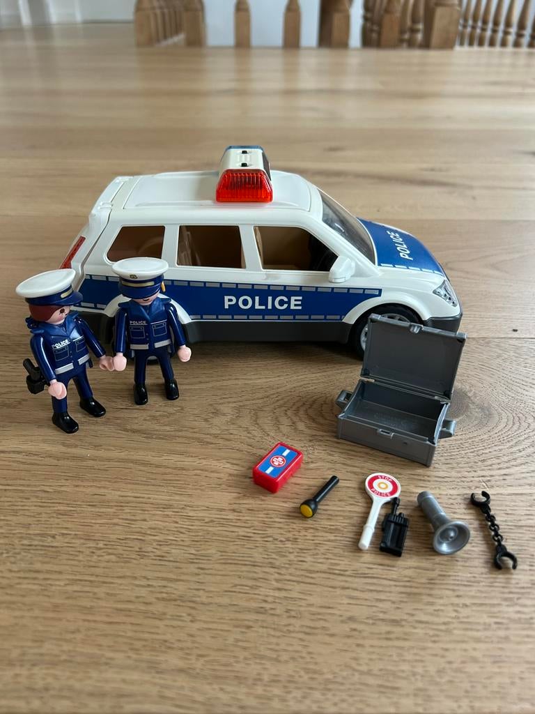 playmobil 6920 politie auto met licht en geluid, Kinderen en Baby's, Ophalen of Verzenden, Zo goed als nieuw