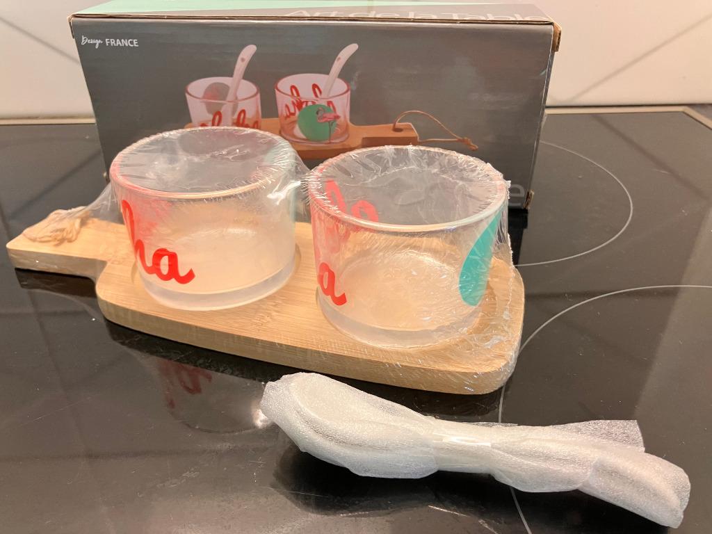 Set van 2 aperitief potjes - NIEUW, Huis en Inrichting, Overige typen, Nieuw, Ophalen of Verzenden, Glas