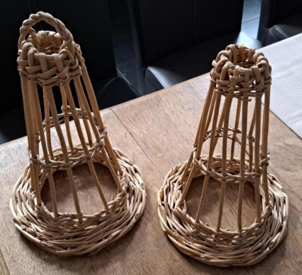 2 Supports à boudin et/ou saucisse en osier-vintage, Enlèvement ou Envoi