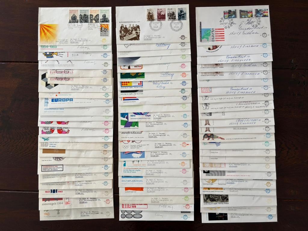 1 Dag enveloppen Beschreven Nederland, Postzegels en Munten, Brieven en Enveloppen | Nederland, Ophalen of Verzenden