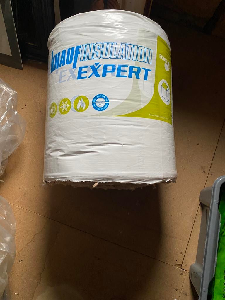 Knauf isolatie, Doe-het-zelf en Bouw, Isolatie en Afdichting, 12 cm of meer, Nieuw, Glaswol, Ophalen