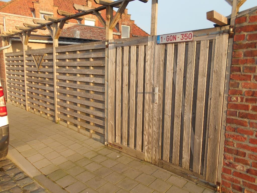 tuinafsluiting, Ophalen, Met poort, Zo goed als nieuw, Tuinhek