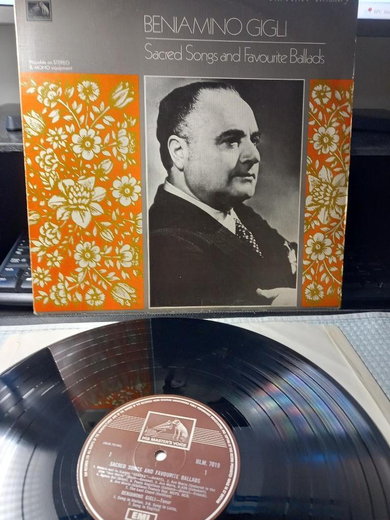 Beniamino Gigli ‎– Sacred Songs And Favourite Ballads - Lp =, Overige typen, Ophalen of Verzenden, Zo goed als nieuw, Romantiek