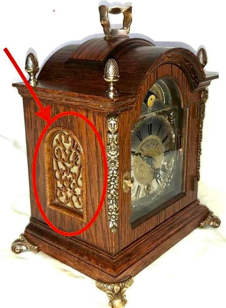 Zijpanelen voor warmink tafelklok., Antiek en Kunst, Antiek | Klokken, Ophalen of Verzenden