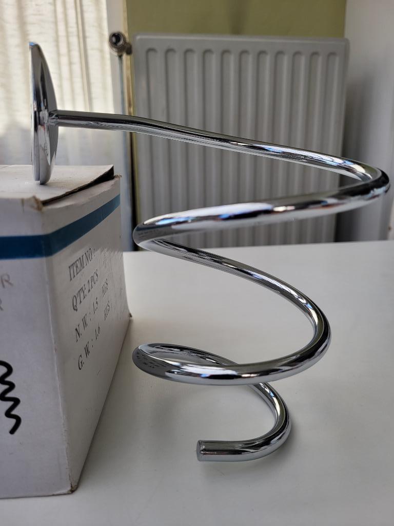 Metalen wandhouder voor haardroger, Ophalen, Nieuw