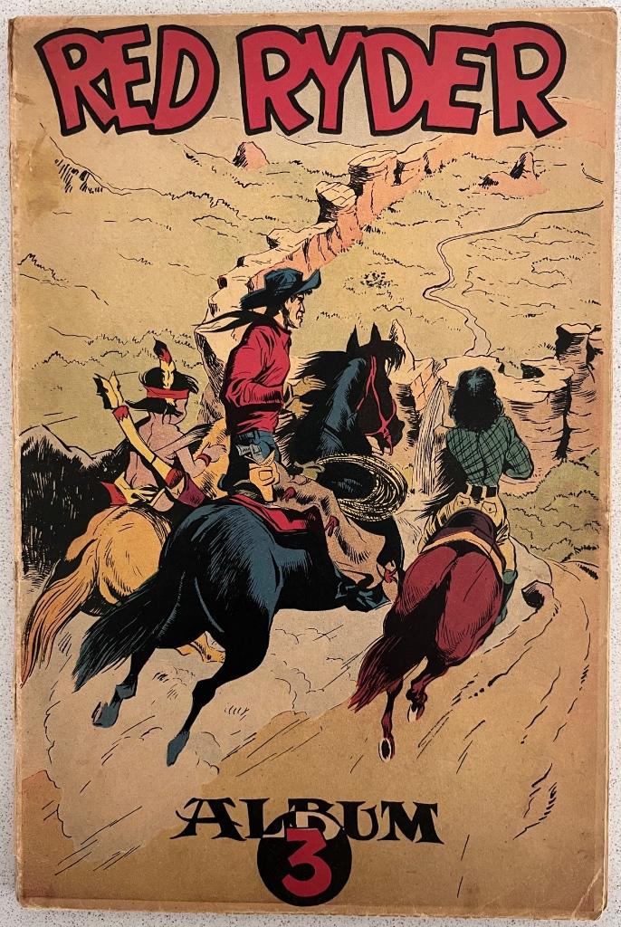 Red Ryder Album 3 - 1954 1st Druk Franstalig, Gelezen, Eén stripboek, Fred Harman, Ophalen of Verzenden