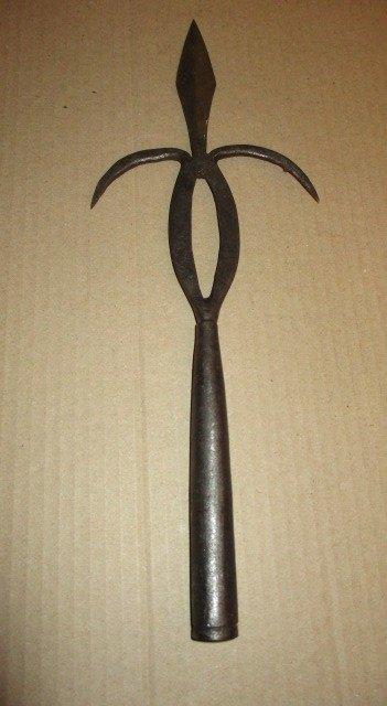 Pointe de lance Africaine Congo 32,5 cm longueur, Antiquités & Art, Envoi