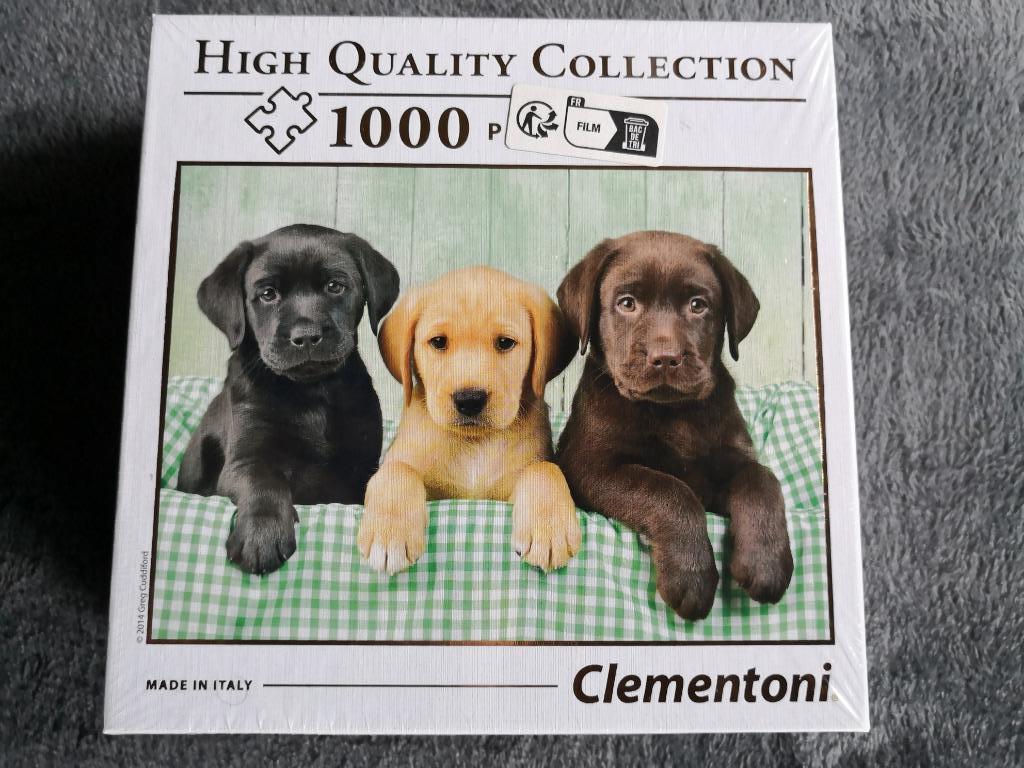 Clementoni 1000 delige puzzel met 3 honden, Enlèvement