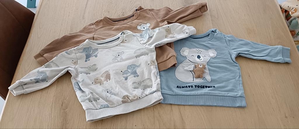 Originele set drie truien C&A koala, Kinderen en Baby's, Babykleding | Maat 80, C&A, Ophalen of Verzenden, Zo goed als nieuw, Truitje of Vestje