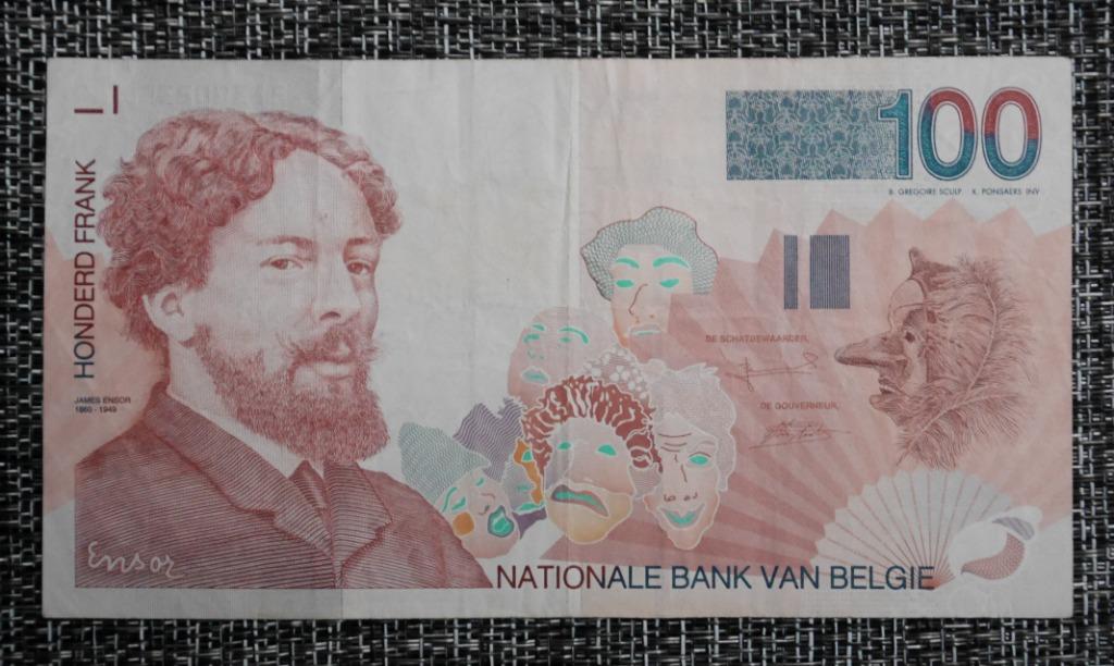 Belgisch bankbiljet van 100 frank, Verzenden, Setje