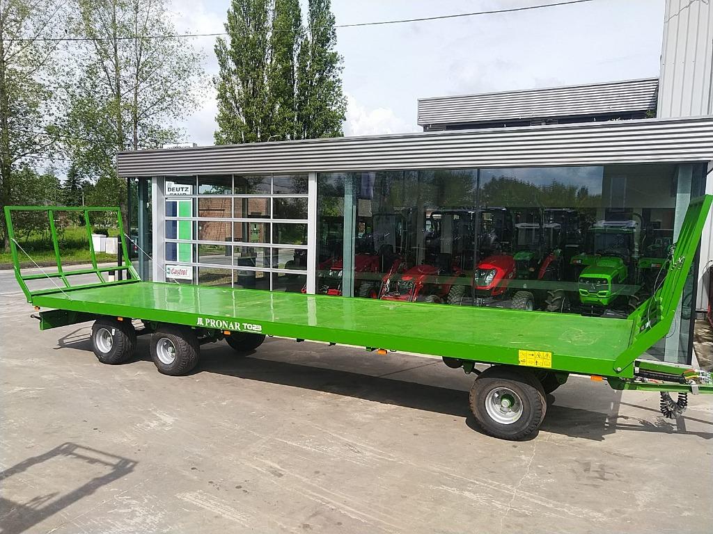 Wagons plats Pronar T023 à 3 essieux, longueur 9,88 à 11 m, Enlèvement