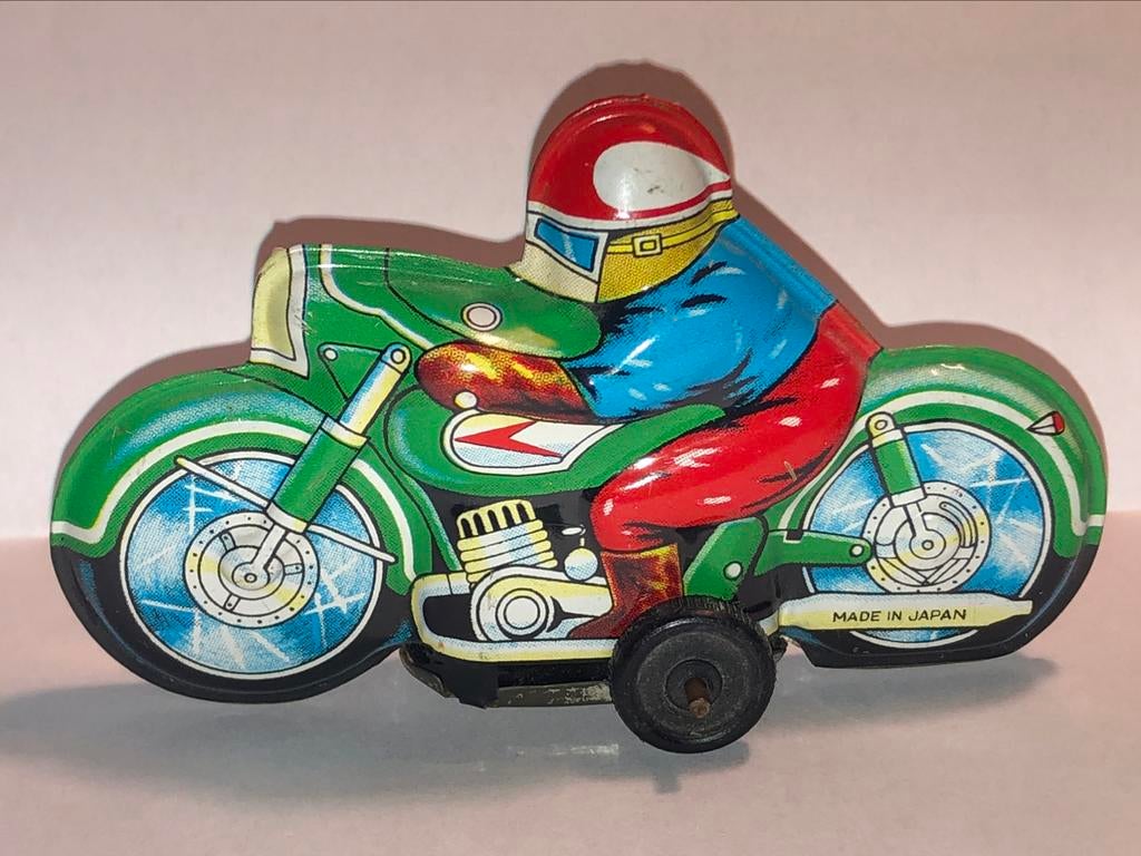 Lucky Toy motorcycle 60's  made in japan (blikken speelgoed), Ophalen of Verzenden