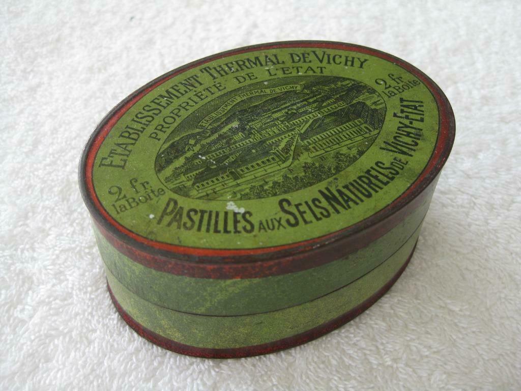 Boîte ovale de pastilles Vichy – époque 1930, Verzamelen, Ophalen of Verzenden, Gebruikt, Overige merken