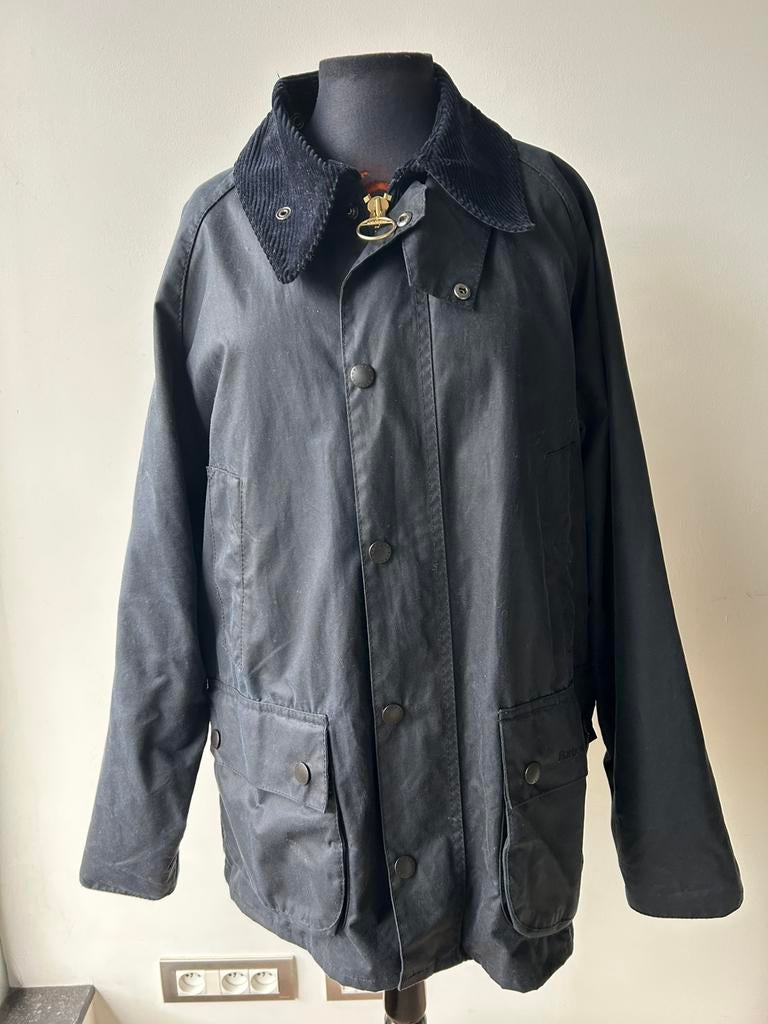 Barbour blauw bedale wax vest mt 40, Verzenden, Zo goed als nieuw, Blauw