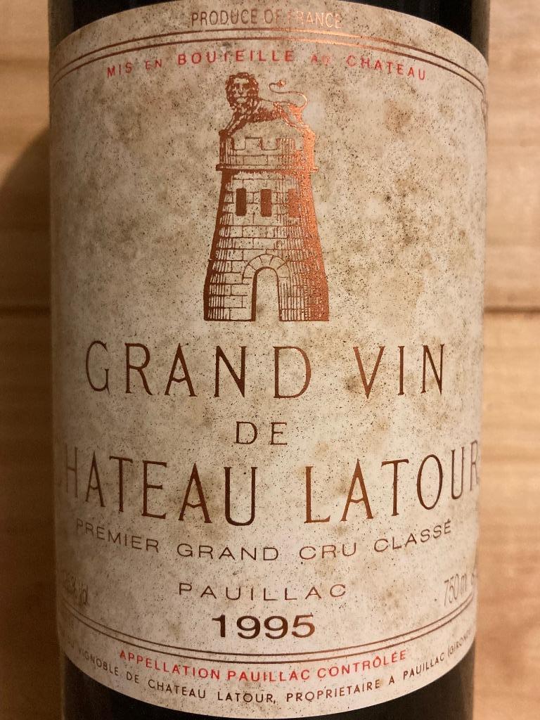 1 bouteille de Château Latour 1995 (75cl) - 1er propriétaire, Collections, Vins, Neuf, Enlèvement ou Envoi, Pleine, Vin rouge