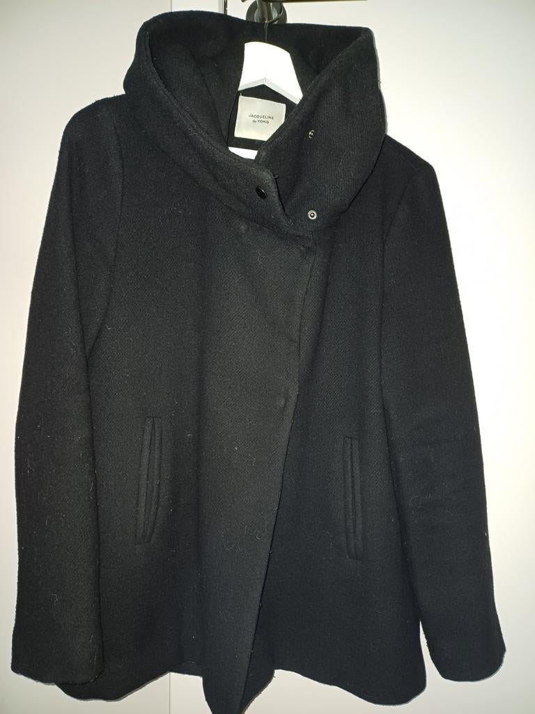 Jas, Kleding | Dames, Jassen | Winter, Zwart, Gedragen, JDY, Ophalen