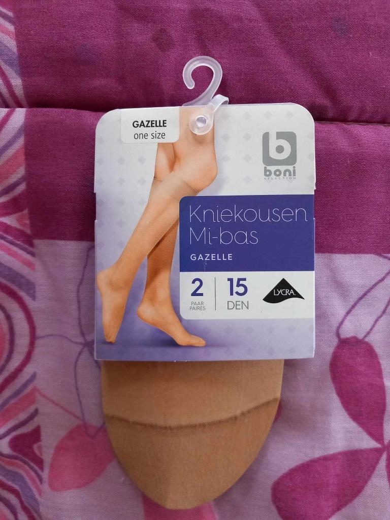 nylon kniekousen, Kleding | Dames, Beige, Nieuw, Overige maten, Boni