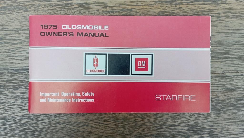 Oldsmobile Starfire 1975 Owner's Manual, Ophalen of Verzenden