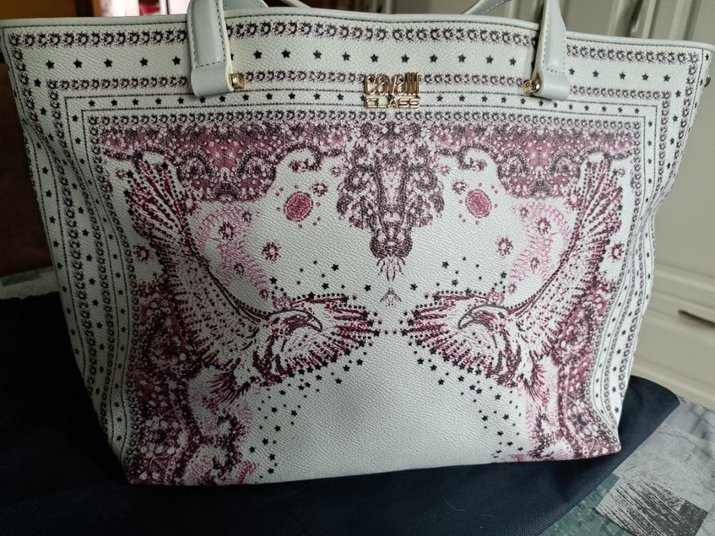 Handtas Cavalli Class, Handtassen en Accessoires, Tassen | Damestassen, Ophalen of Verzenden, Nieuw, Wit, Shopper