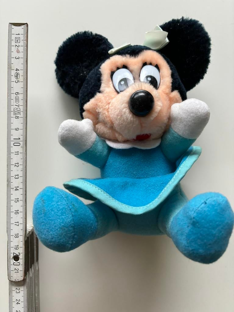 Authentieke vintage Minnie Mouse in mooie staat, Ophalen of Verzenden, Mickey Mouse, Zo goed als nieuw, Knuffel