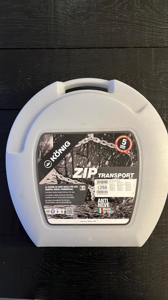 Sneeuwkettingen SUV - König ZIP transport 255, Ophalen, Zo goed als nieuw