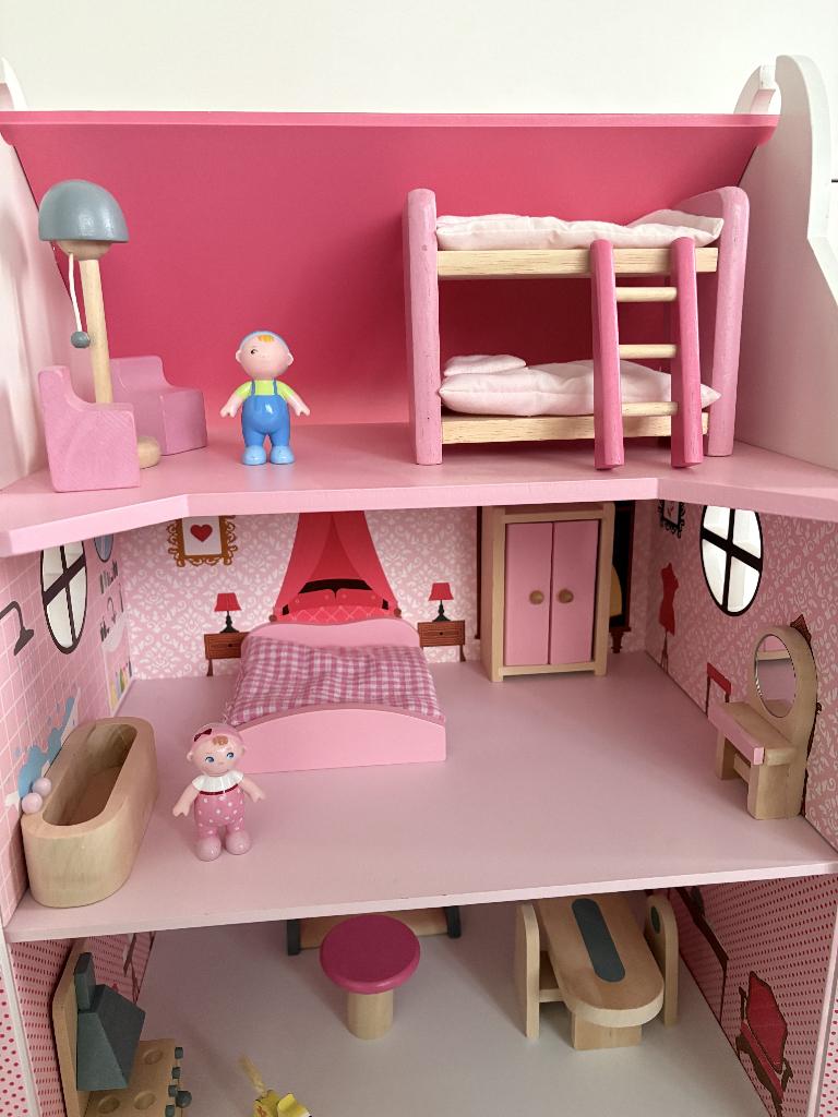 Janod Poppenhuis Mademoiselle, Ophalen, Gebruikt, Poppenhuis