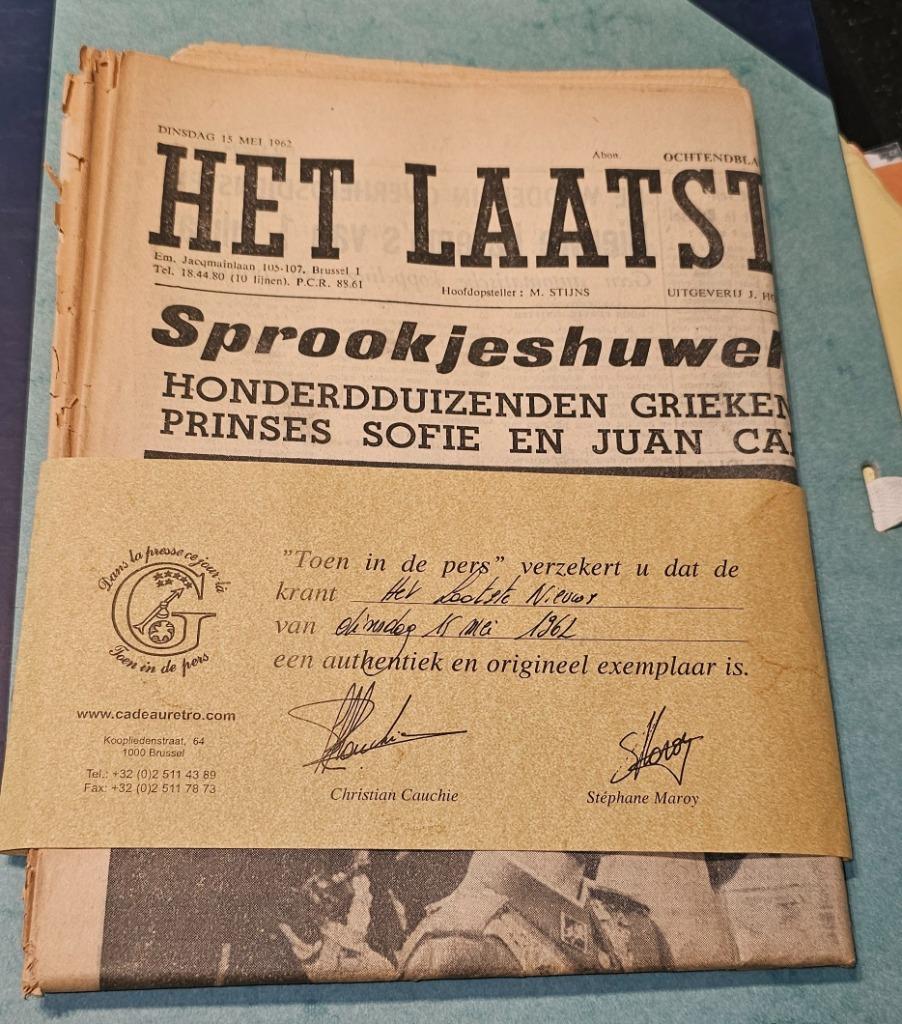 het laatste nieuws krant van 15 mei 1962, Ophalen of Verzenden, 1960 tot 1980, Krant