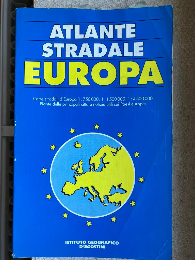 Carte routière EUROPE, édition italienne, Enlèvement ou Envoi, 2000 à nos jours, Utilisé, Europe autre