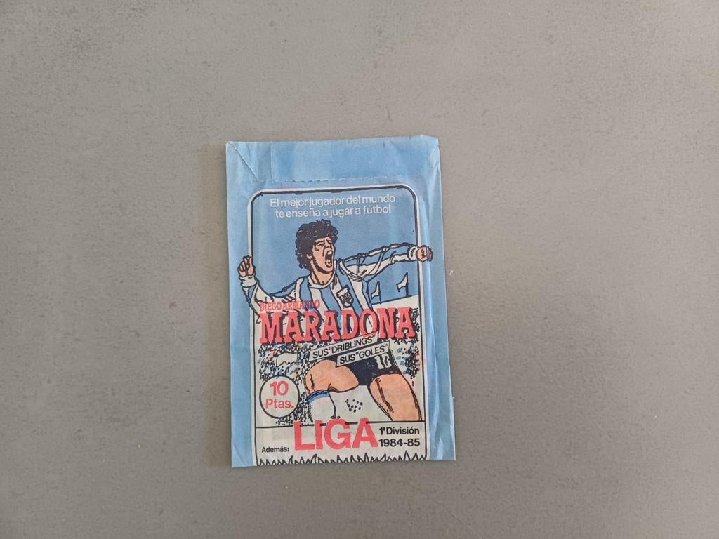 Maradona packet 1984-1985 (no Panini), Verzamelen, Ophalen of Verzenden, Zo goed als nieuw