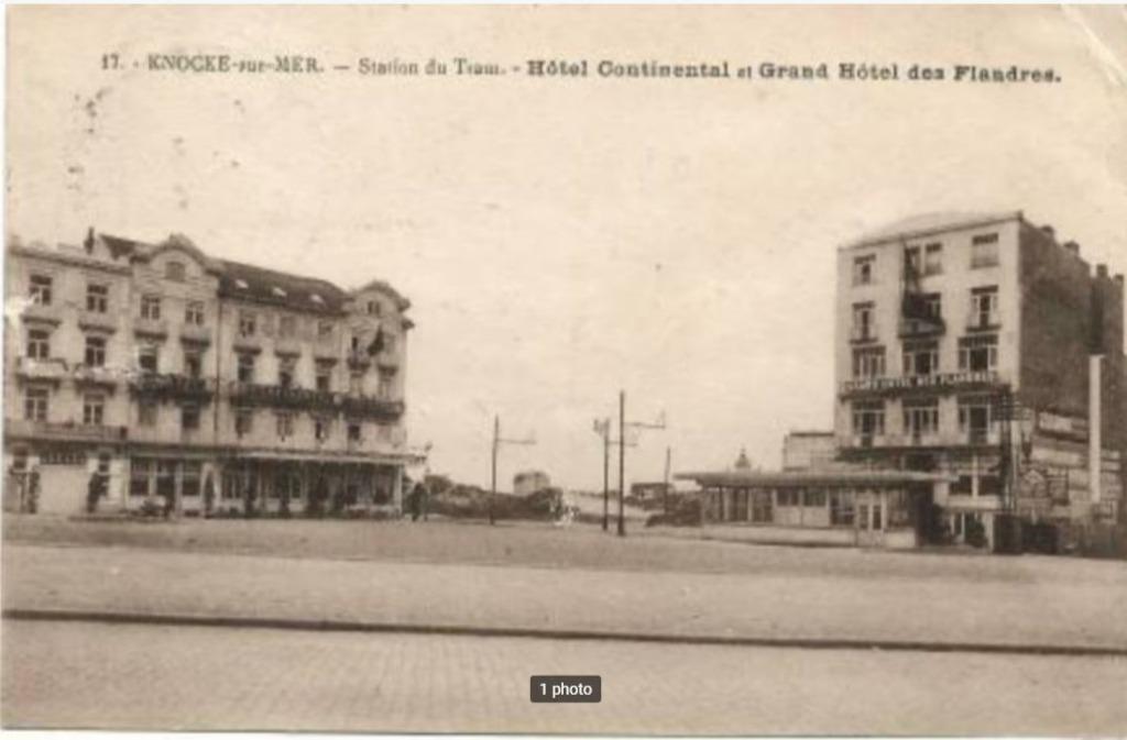 Ancienne carte postale Knocke, hôtel Continental, Enlèvement ou Envoi, 1920 à 1940, Flandre Occidentale