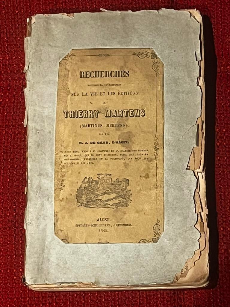 antiek boek Aalst Dirk Martens uit 1845, Enlèvement ou Envoi