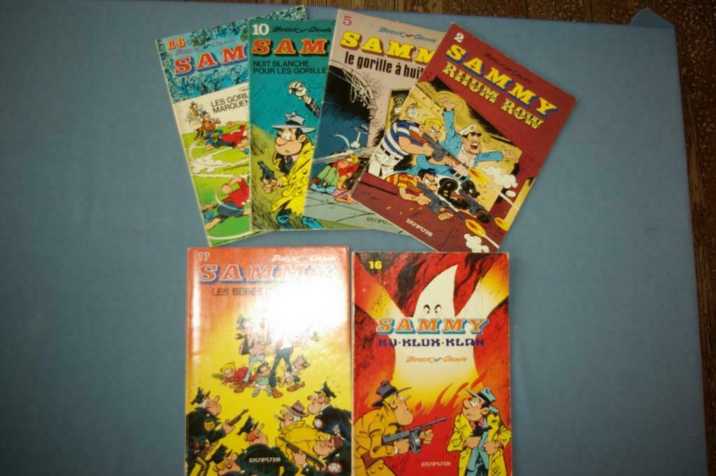 Lot de 6 BD brochées Dupuis Sammy TTBE, Livres, BD, Utilisé, Plusieurs BD, Envoi