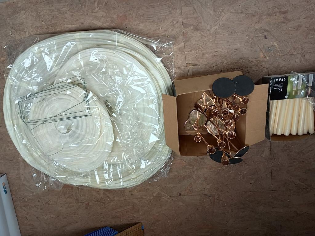 Kaarsen + kaarsenhouders + lampionnen, Ophalen, Zo goed als nieuw