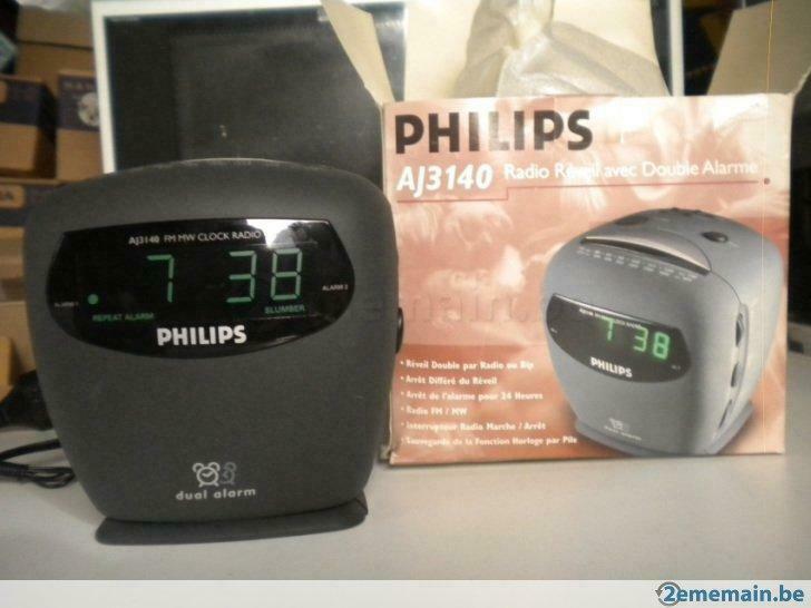 Radio Réveil Philips Dual alarm Radio neuf, Enlèvement ou Envoi, Neuf