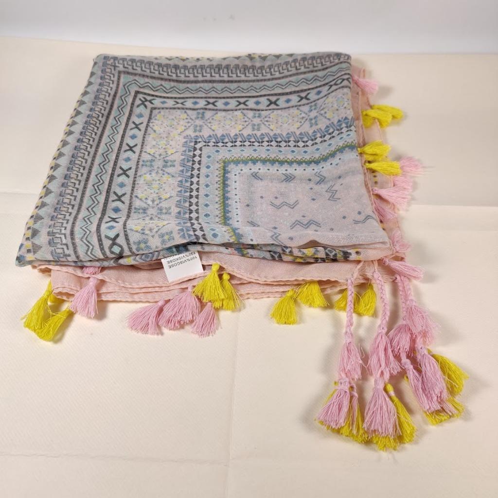 Sjaal yellow - Pink voor de perfecte bohemian look. nieuw zo, Kleding | Dames, Ophalen of Verzenden, Sjaal