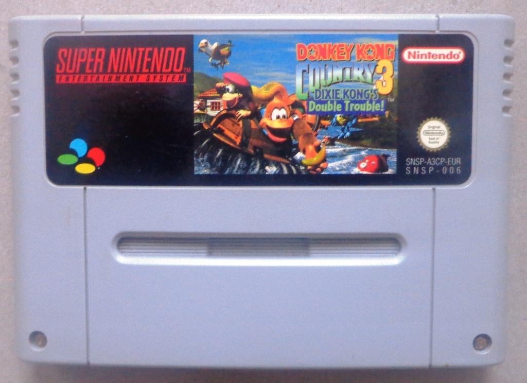 Donkey Kong Country 3 Dixie Kongs Double Trouble SNES, Games en Spelcomputers, Ophalen of Verzenden, Gebruikt