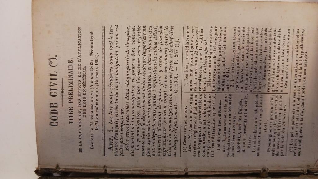 CODE CIVIL anno 1850 ?, Antiek en Kunst, Ophalen