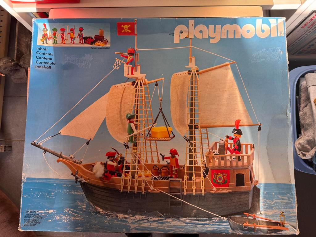 Playmobil vintage piratenboot, Kinderen en Baby's, Speelgoed | Playmobil, Ophalen, Gebruikt, Los Playmobil