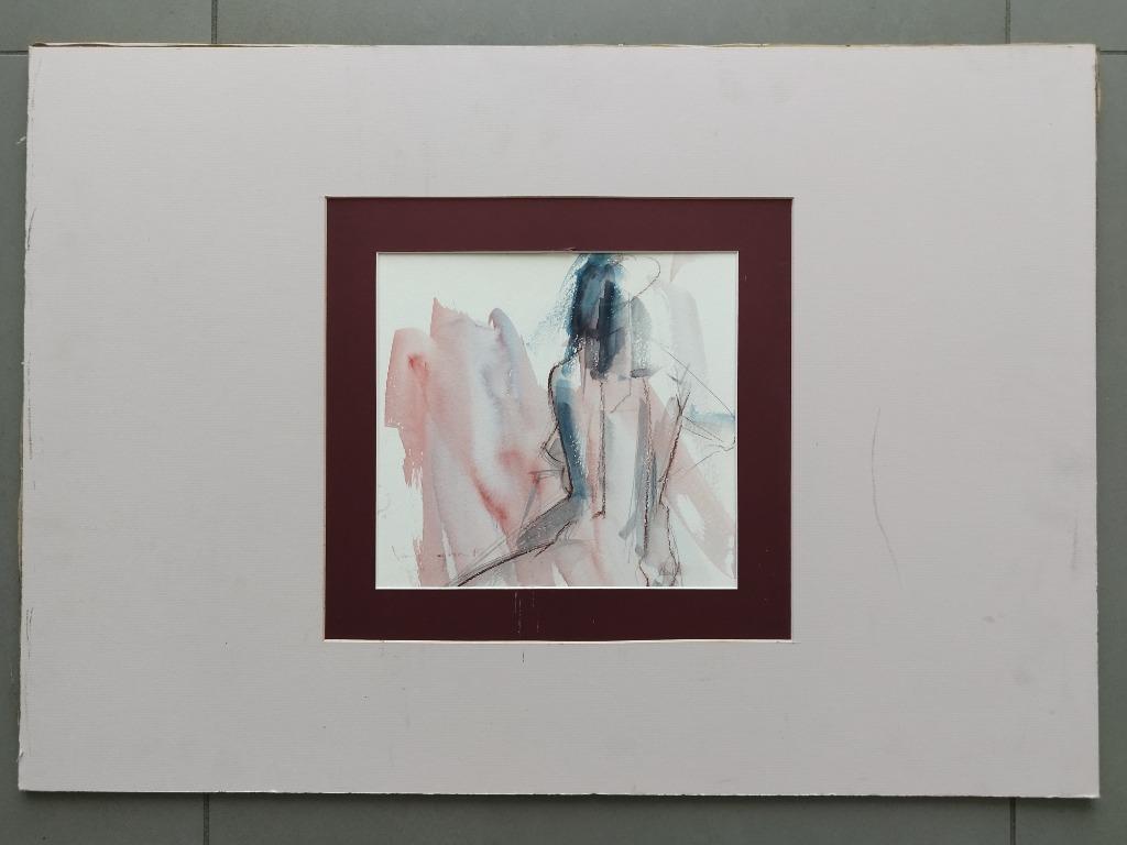 Aquarelle abstraite, Enlèvement